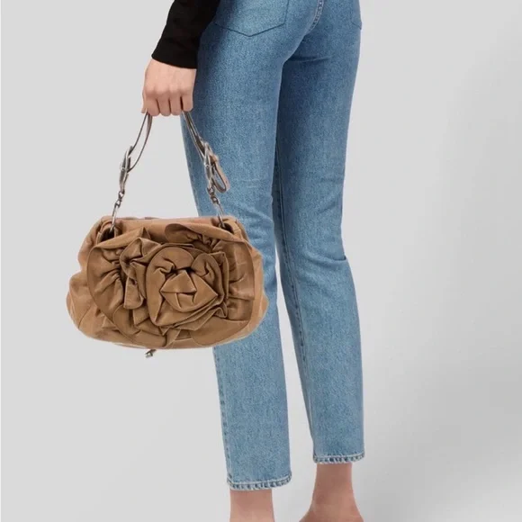 YVES SAINT LAURENT | YSL Authentic Rive Gouche Tan Leather Bag Purse - Picture 2 of 6